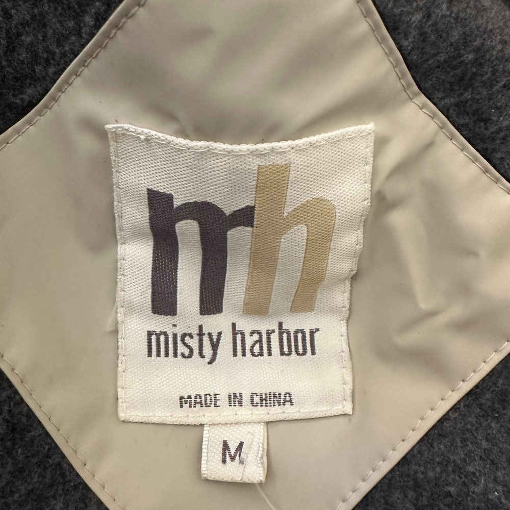 VINTAGE MISTY HARBOR RAIN JACKET Size medium cream/beige lined pre own as is - Picture 2 of 10